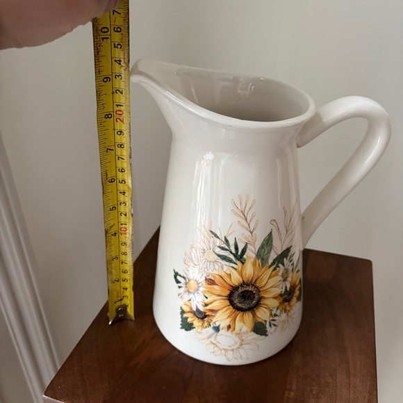 Sunflower Ceramic Pitcher - Picture 6 of 7